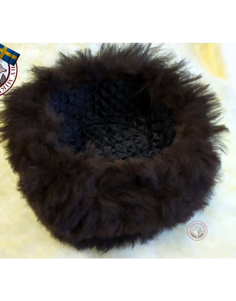 Black Genuine Sheepskin Grace Full Cossacks Papakha Hat