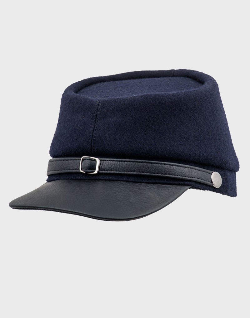 Civil War Union Enlisted Kepi Bummer Cap Military Blue hat