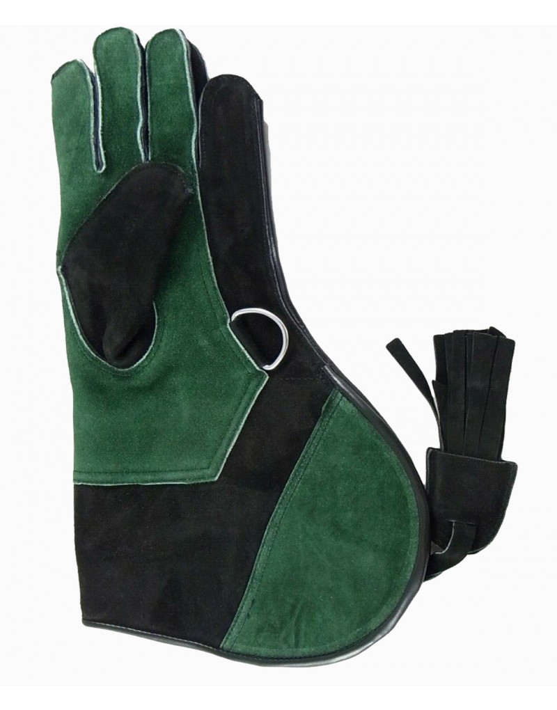 Bird Handling Glove Handmade Suede Falconry Glove Fleece Lined Falconry Glove 