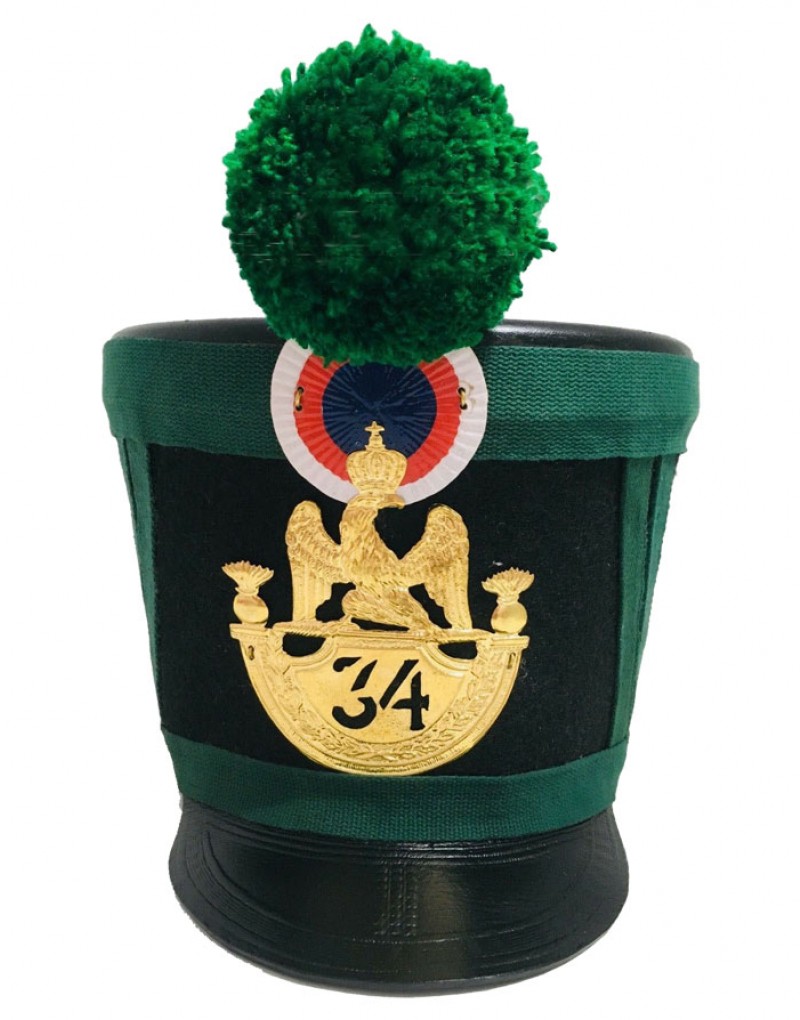 French Grenadier Napoleonic Army Shako Helmet
