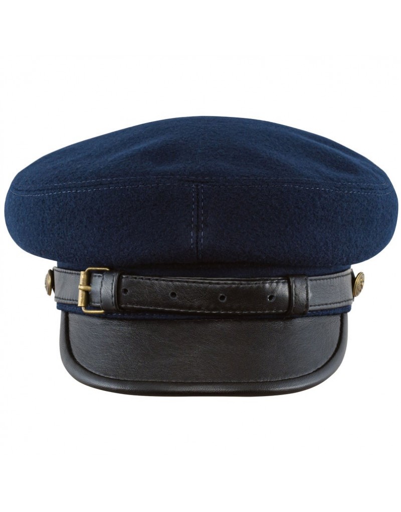 Legion MACIEJOWKA Blue Wool Cloth Leather Cap Historical Hat