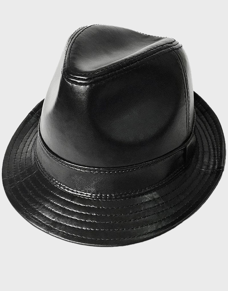 100% Genuine lambskin leather. Smooth and durable leather,touch soft and comfortable. Soft sweat band and comfortable lining,Lightweight and Self Band design. Simple and classic Fedora hat type design,fantastic hat brim with beautiful line process decorat