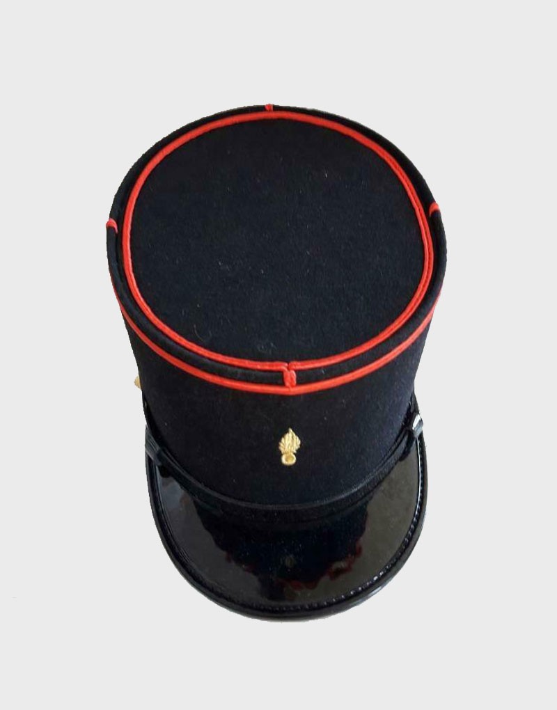  Parade Officer Uniform French France Military Hat Shako Peaked Cap