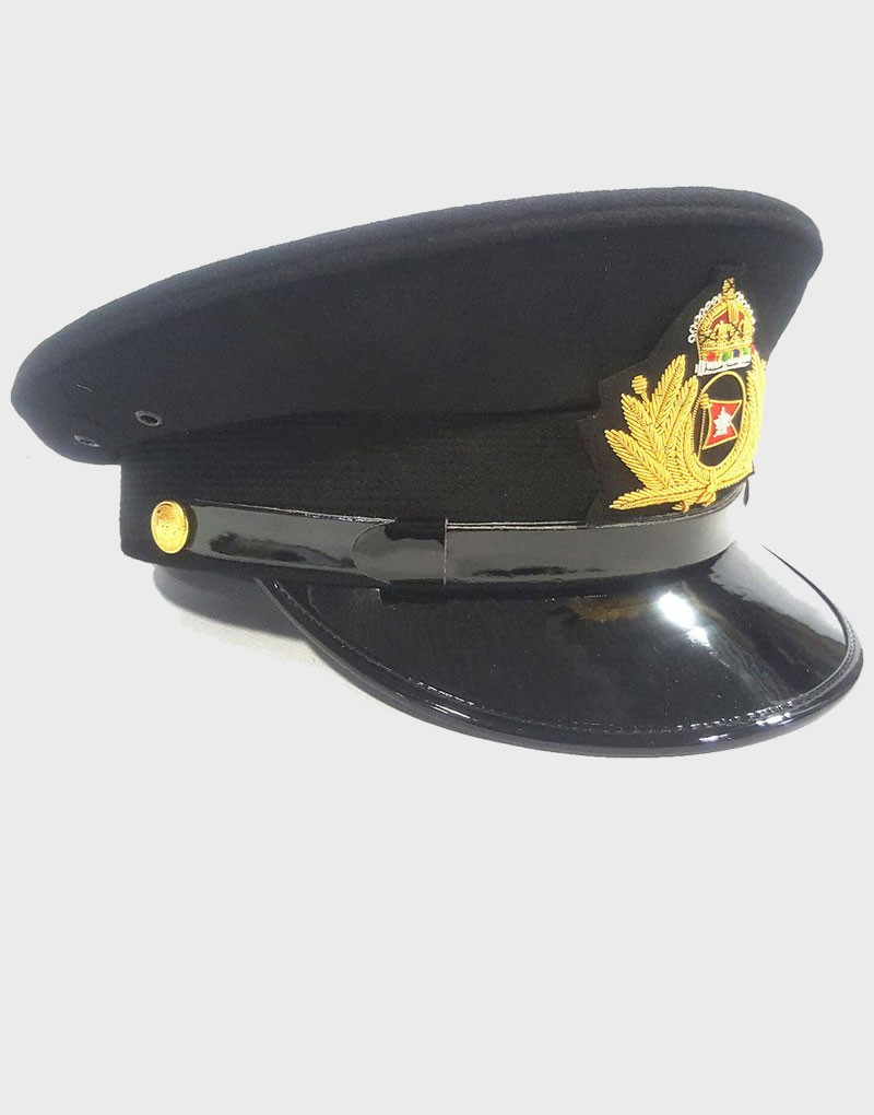 White Star Line Titanic Captain Smith Cap Black Hat